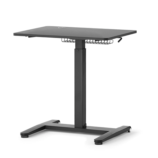 MountingAll Mobile Laptop Desk Stand Table Height Adjustable Desk for Home Office Computer Workstation Black