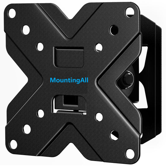 MountingAll TV Wall Mount Monitor Mount Bracket with Adjustable Tilt Swivel for 10inch to 26inch LED LCD OLED TVs and Monitors - VESA Size Up to 100x100mm and Weight Capacity Up to 22lbs